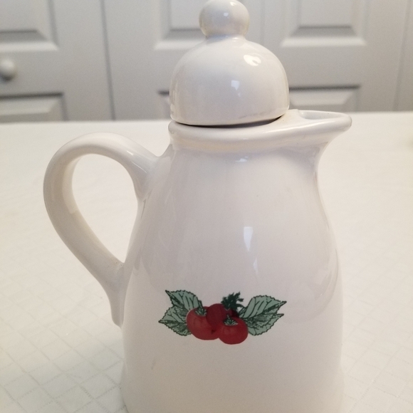 Oil & Vinegar Cruet White Cermanic Cert International Corp Made In Portugal VTG - Picture 7 of 12
